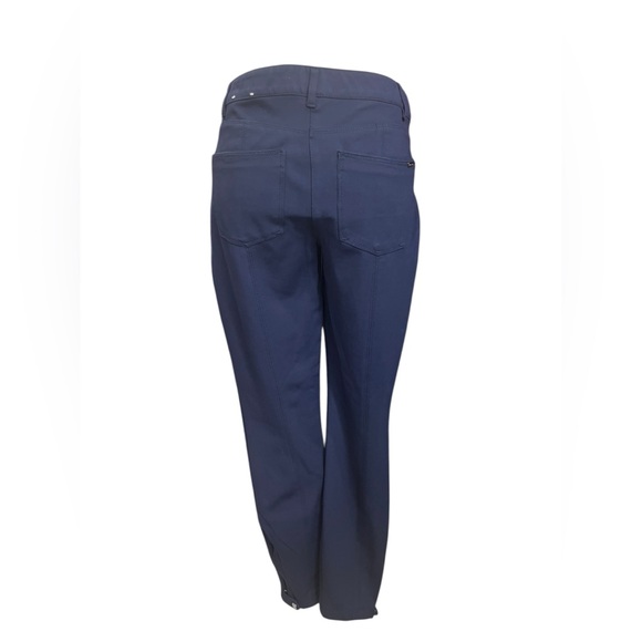 White House Black Market Navy Zip-Hem Skinny Ankle Pants Stretch Size 4 - Picture 3 of 11